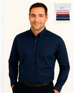 029 - Camisa Lisa Batista Color Manga Larga