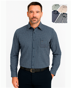 2421 - Camisa Polo Cuadrillé Con Bolsillo