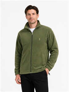 7541 - Campera Polar Con Logo Bordado