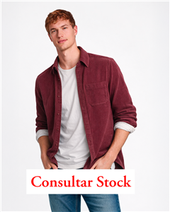 2455 - Camisa Corderoy Premium Con Bolsillo